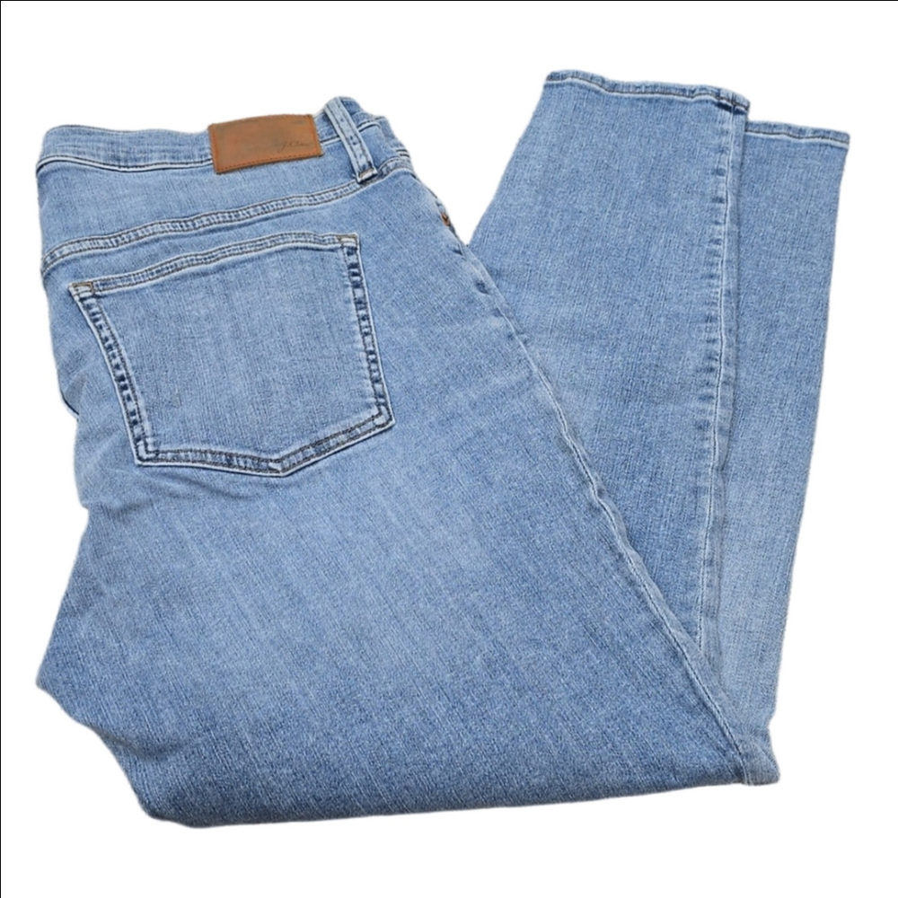 J.Crew 9" High Rise Toothpick Denim Blue Jeans